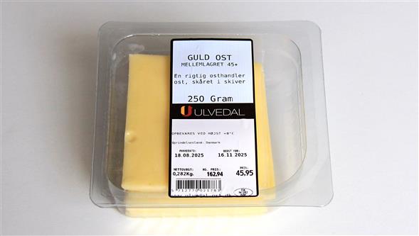 Ulvedal Guld skiveost 250g