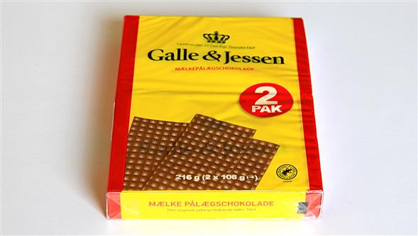 pålægschokolade Galle og Jessen